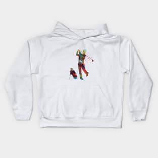 Man golfer Kids Hoodie